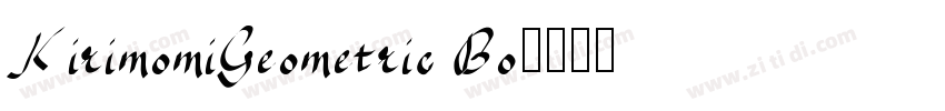 KirimomiGeometric Bo字体转换
